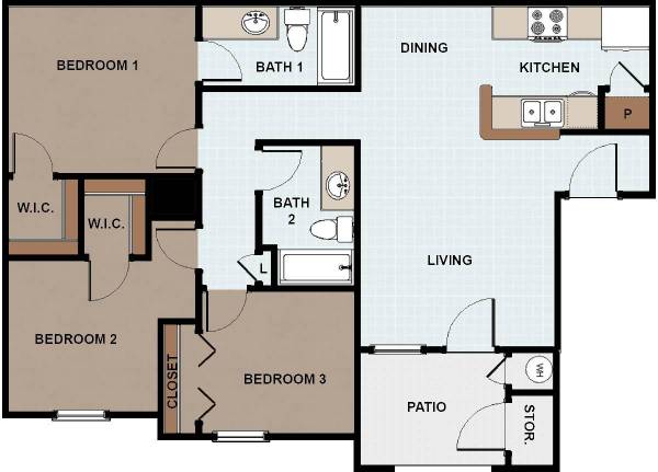 Dishwasher, Playground, BBQ/Picnic Area, Large Closets 1