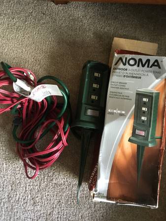 Outdoor Power Stake, Timers and Spotlight Holder 1