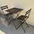 Outdoor Wood & Metal Bistro Set 3 thumbnail