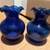Two Small Cobalt Glass Flower Vase 1 thumbnail