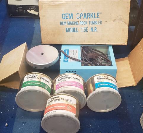Vintage NOS Lortone  Carborundum Gem Sparkle Rock Tumbler 1.5E-N.R. 1
