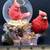 Cardinal snow globe figurine (with 360° video) 4 thumbnail