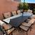 Patio Dining Table, Chairs, Umbrella & Stand 7 thumbnail