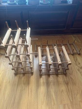Wine Rack - Wood Vintage -  Mid-Century by  J. K. Adams 1