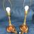 Lamps Lights Pair Heavy Solid Brass Vintage Mid Century Modern Rare💡 5 thumbnail