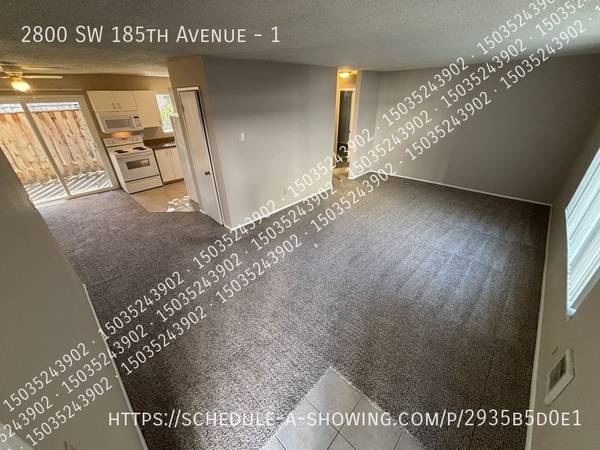 $1,495 / 2br - 850ft2 - Downstairs 2 bedroom, W/D in unit, water/garbage paid AC-1 (2800 SW 185th Ave #1)64039060982659121