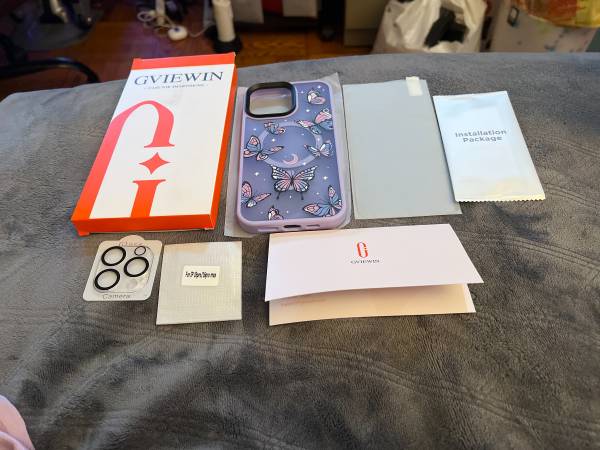 IPHONE 16 PRO MAX CASE COMPATIBLE WITH MAGSAFE PURPLE WITH BUTTERFLIES 1