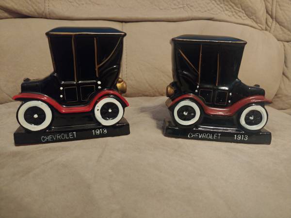 Vintage Book Ends 1913 Chevrolet 1