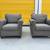 FREE DELIVERY INCLUDED- Two Matching Gray Sofa Chairs / Armchairs 3 thumbnail