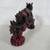 Chinese Traditional Feng Shui Red Mythical Dragon 8" Length 5 thumbnail