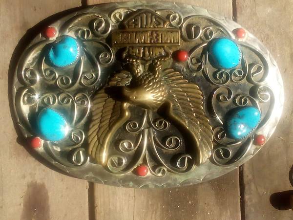 Harley Davidson jeweled belt buckle 1