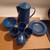 9 PIECES OF BLUE SPECKLED GRANITEWARE 6 thumbnail
