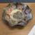 Vintage Carnival glass ruffled bowl 2 thumbnail