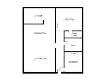 $1,819 / 2br - 864ft2 - Palm Springs CA, 2BD 1.5BA, Large Closets (Gateway)63953072250115123
