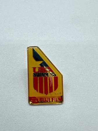 1988 USA Swimming / FujiFilm Official Olympic Team Sponsor Lapel Pin 1
