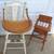 Vintage Wooden High Chair and Wooden Doll Chair 1 thumbnail