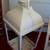 2 LANTERN candle Light SET Patio Yard Prop DECORATION White Metal 4 thumbnail