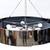 NICE Arteriors large Dante modern chandelier dark nickel chrome finish 1 thumbnail