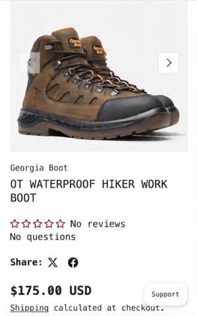 RUGGED Waterproof OT Georgia Boots – Men’s 8.5W Brand New • Tags Attached 1