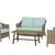 Patio Set 4 Pieces Wicker & Metal Frame Price is Firm 5 thumbnail