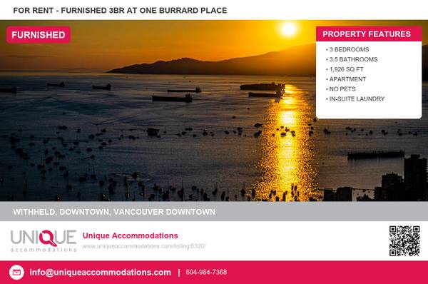 UniqueAccommodations.com ID:5320 Luxurious 3 bdrm sub-penthouse 1