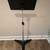 BELMONTE Adjustable Music or Lecture Stand, Black Metal Tripod, Chrome 8 thumbnail