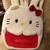 HELLO KITTY Furry white Backpack😻 2 thumbnail