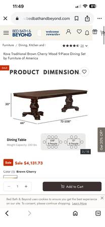 ✨ Elegant 8-Seater Traditional Dining Set – Transform Your Dining Spac 1