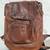 Discontinued King Ranch Saddle Stitch Backpack- full grain leather- Brown- lapto 1 thumbnail