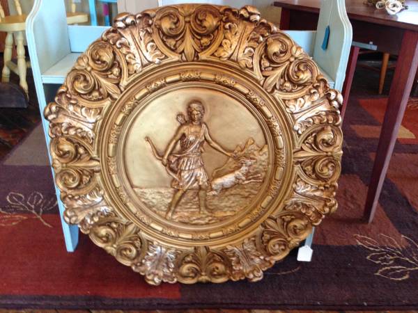 Greek Goddess Artemis / Diana Gilded Wall Art 1