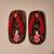 Japanese Painted Child Wooden Shoes 1 thumbnail