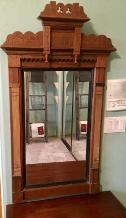 Antique East Lake Mirror, large 1