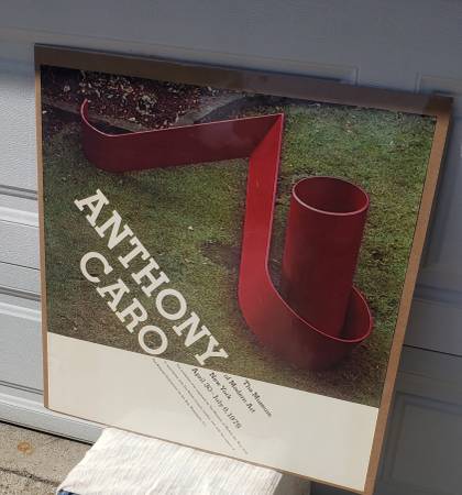 Vintage Anthony Caro Museum Of Modern Art NY Exhibition Poster 1975 1