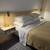 Queen sized bed frame - wood headboard with floating night stands 3 thumbnail