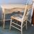 Antique Vanity Wood Bean-Shaped 1960's w/Victorian Chair 2 thumbnail