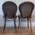 2 Palecek Handcrafted Bamboo Wicker Natural Wood Cafe Chairs 4 thumbnail