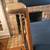 HOLLYWOOD DIRECTOR'S CHAIR, SOLID OAK, CUSTOM NAVY PLUSH CUSHIONS 4 thumbnail