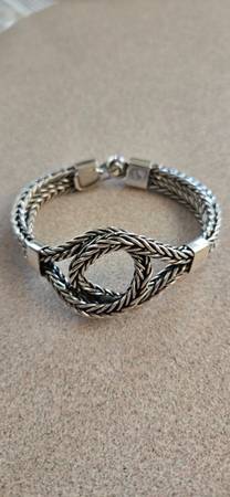 Sterling Silver (1⅓ozt) Inca Puño Bracelet Size 7 1