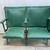 DETROIT RED WINGS Hockey Olympia Stadium Green Leather 2 Chair Seats 1 thumbnail
