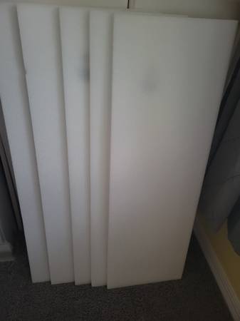 Styrofoam boards 1/2 x 12 x 36 inches 1