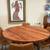 Crate and Barrel 48” Acacia and Brass Dining Table 8 thumbnail