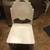 Vintage Shabby Chic Art Deco White Solid Wood Desk Chair 1 thumbnail