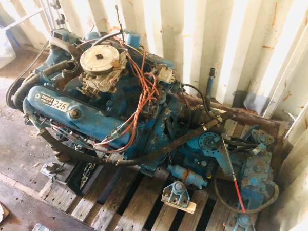 pair of 225HP Chrysler Marine 318 engines, trans and V-drives 1