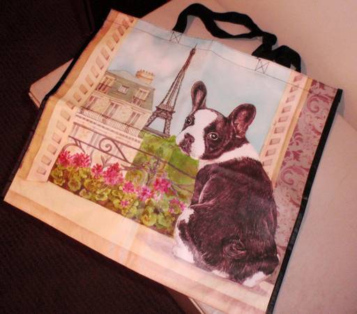 Boston terrier reusable bag 1