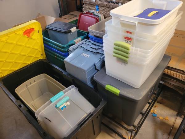 Collection of Misc. Storage Bins / Tubs 1