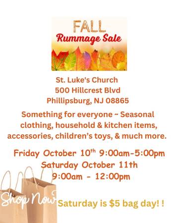 St. Luke's Annual Fall Rummage Sale 1
