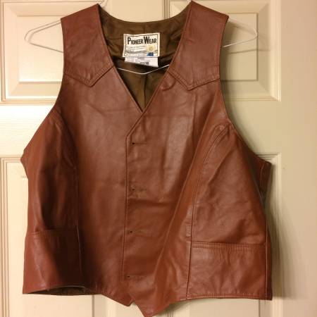 Vintage Leather Vest 1