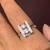 18K White Gold Ring (Size 7) with Natural Diamonds and Pink Sapphire 10 thumbnail