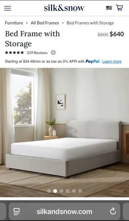 Silk & Snow King Bed Frame + Mattress 1