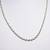 Vintage Spiral Herringbone Twisted Chain Necklace Sterling Silver Ital 1 thumbnail